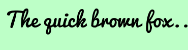 Image with Font Color 000000 and Background Color BDFFC7